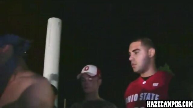 Frat gay ritual outdoors