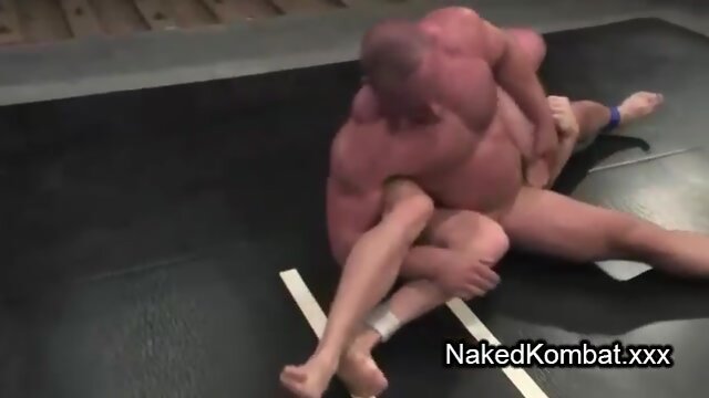 Muscle bare gays wrestling on mats