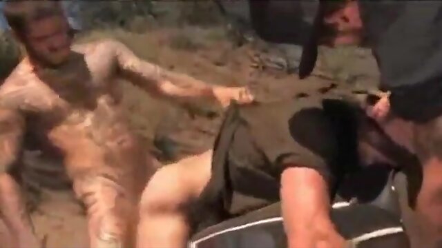 Cowboy fucked by two bandits