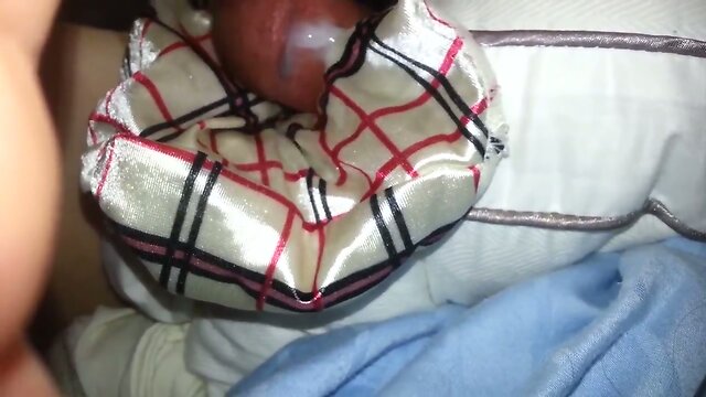 humping and cum in wifes panties
