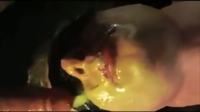 Brutal face fuck
