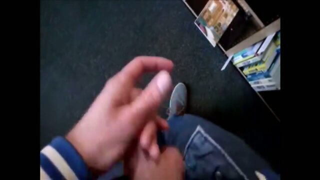 Flashing and cumming in bookstore