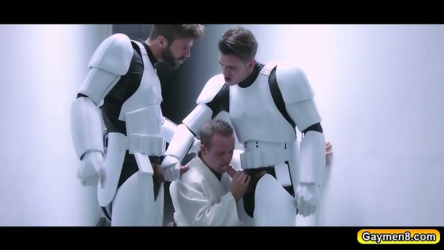 Hector leads the troopers banging Luke