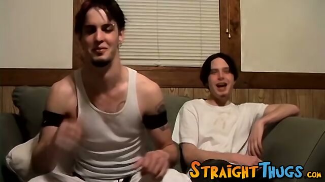 Drunk straight thugs Axel and Billy love beating their