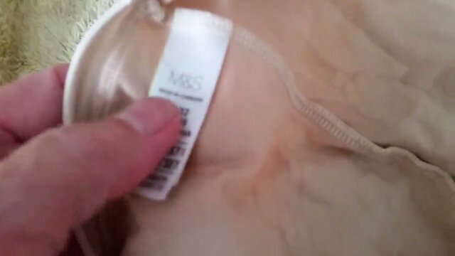 Pantie wanking and cum