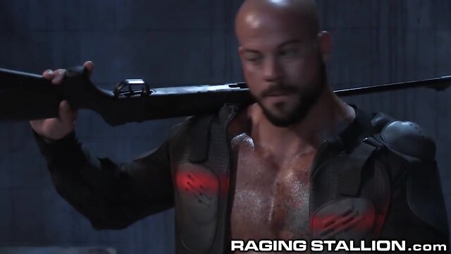 RagingStallion Built Stud Sean Duran Dominates his Ass