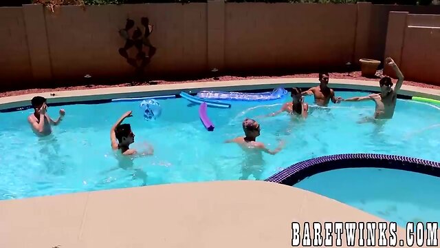 Cute Tyler Thayer has wild orgy party with his friends