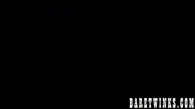 Thin inked boy craves for barebacking and massive