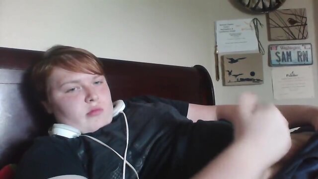 Chubby ginger boy jack off off cumpilation