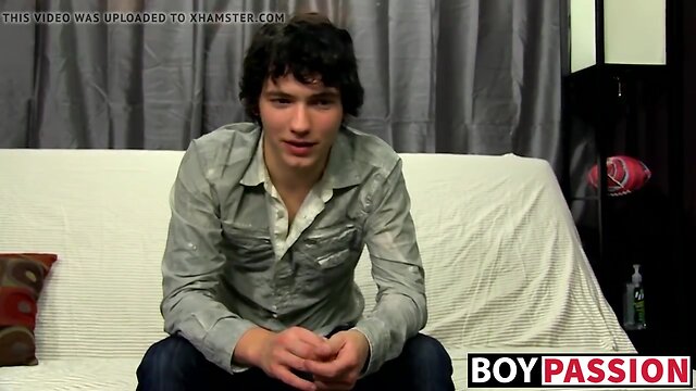 Boy josh bensan interviewed then wanked his penis
