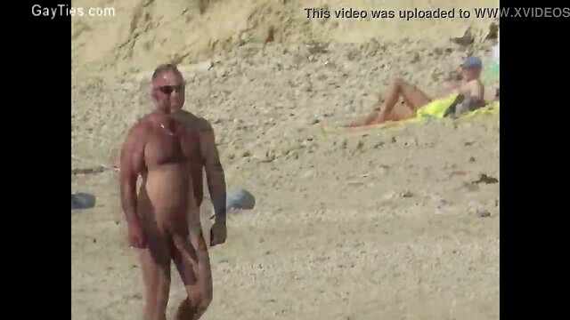 Hot nude guys on a gay bare beach