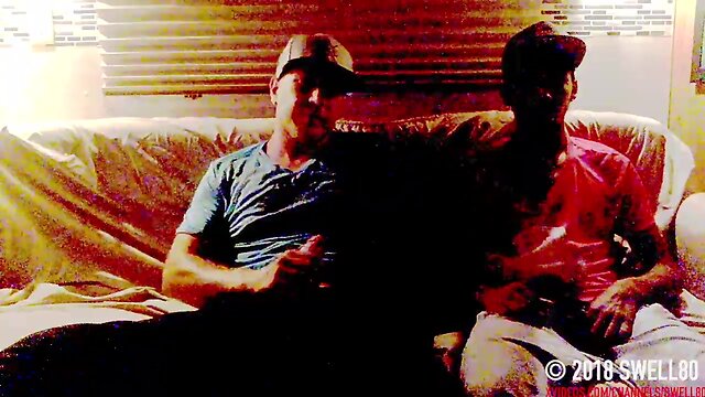 Straight latin boy gets cock sucking from a guy caught