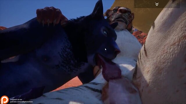 Furry Wolf and Tiger`s Wild Fantasy Yiff Game: Explore