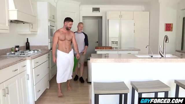 Pervy grandpa fucks delivery teen guy