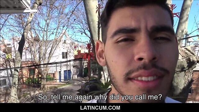Spanish latin teenager paid cash to fuck his straight