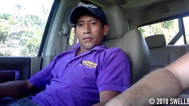 Tricked Latino Worker Cums on Hidden Cam!