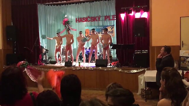 Aroused guys exhib bare in public