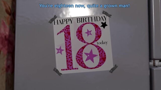 3d ladyboy step mom makes a gift to her son for