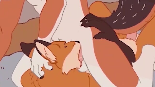 Furry gay deepthroat cocksucking