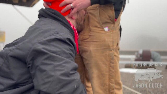 Aroused cubby jason finds some hot street trade by the