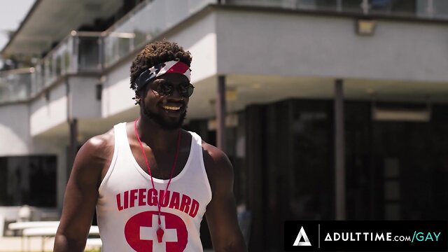 Adult time lifeguard devin trez delivers with no
