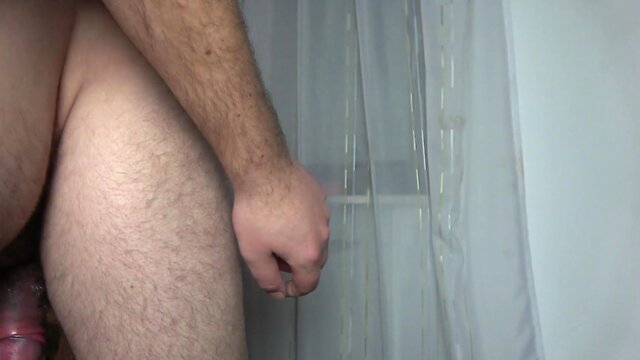 After pump haired not cut dick with sizable foreskin