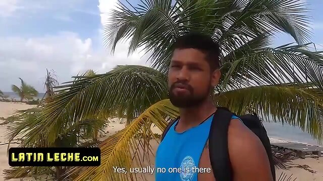 Big Dicked Latino Twinks Slammed Outdoors: Beach Anal