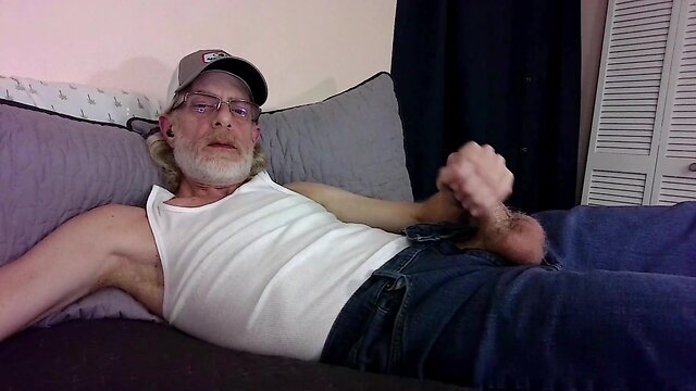 Jerkindad14 dad's jeans bate session with asshole