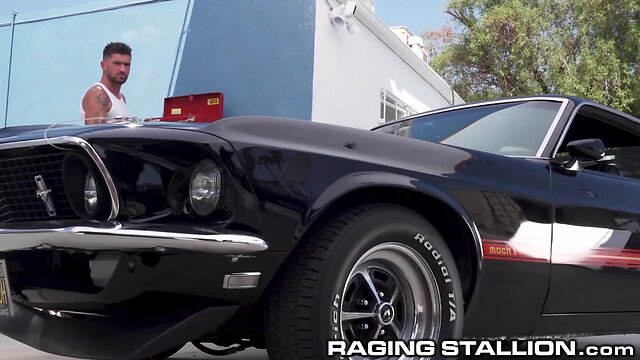 Or young.hot mechanics install throbbing hot rods at