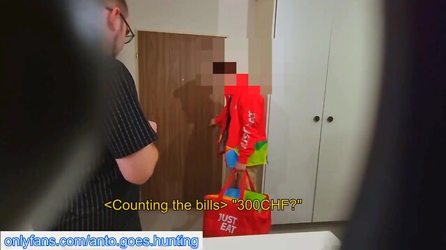 Delivery man seduced