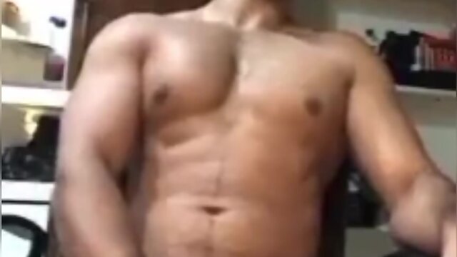 Indian man self-pleasuring