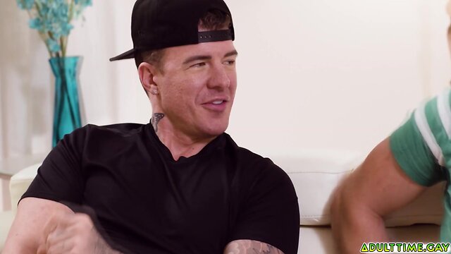 Jj knight and pierce paris: watching porn while jerking