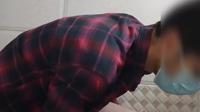 Iranian teenager masturbates in school bathroom