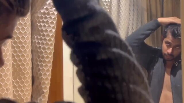 Hot desi christmas celebration with indian gym bodies: