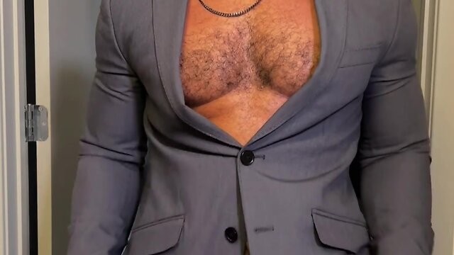 Big cock latino rodrigo amor suited for office: