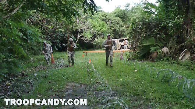 Bootcamp booty: training with guns and bigdaddy in gay