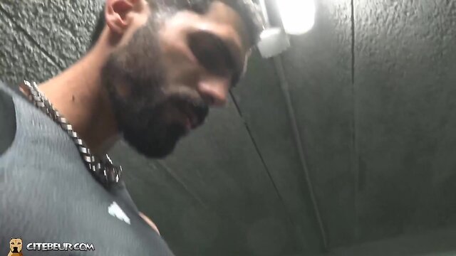 Public parking blowjob with amateur french stud: