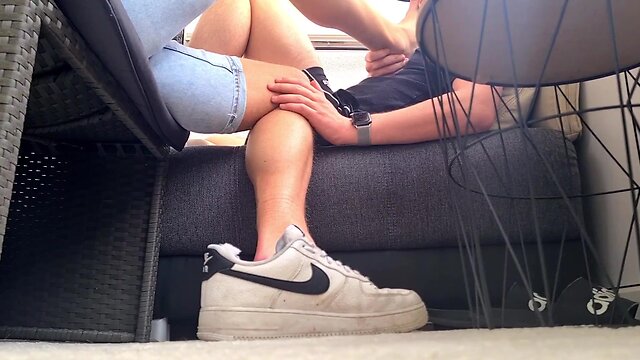 Exploring our foot fetish: a chill session with some