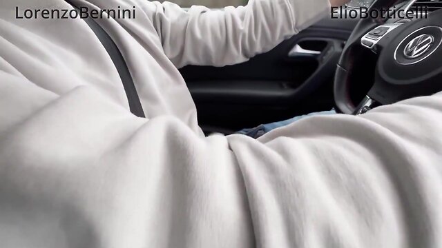 Almost crashed the car while jerking off with an