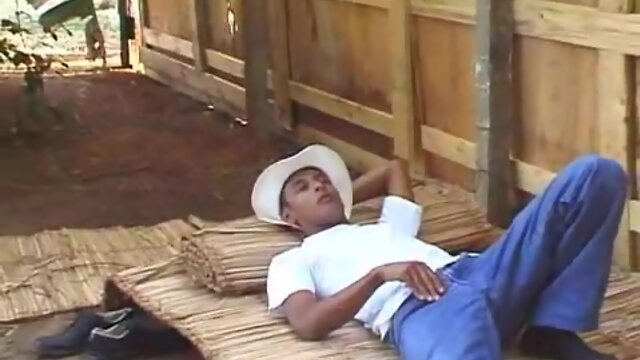 Mexican farmhand sucks dick